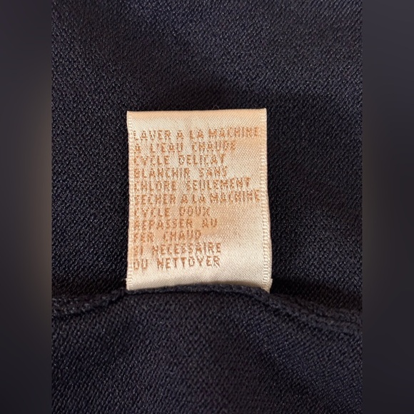 EP Pro Vintage Blue and Cream Cardigan Sweater Size Medium made in Hong Kong - Picture 4 of 6